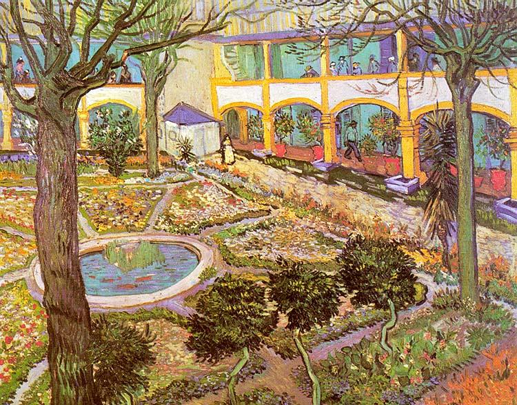 Vincent Van Gogh The Courtyard of the Hospital in Arles Germany oil painting art